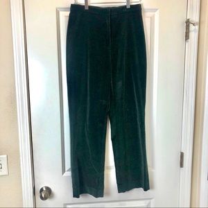 Lauren Ralph Lauren Hunter Green Velour Pants